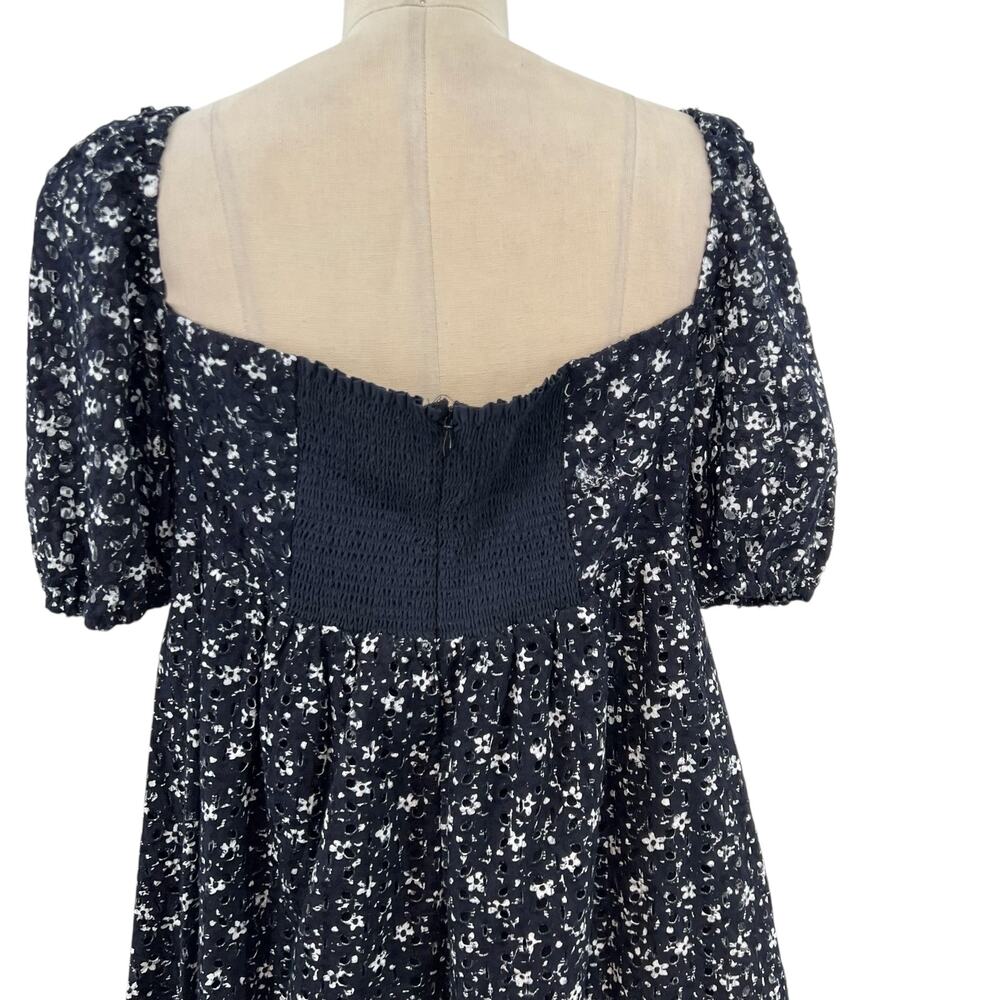 Anthropologie Black and White Floral Dress - Picture 10 of 16